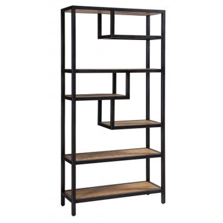 Forge Iron and Solid Oak Furniture Shelf Rack Forge Iron and Solid Oak Furniture Shelf Rack