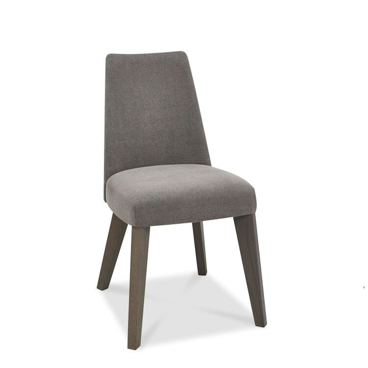 Cadell Oak Furniture Smoke Grey Upholstered Dining Chair Pair Cadell Oak Furniture Smoke Grey Upholstered Dining Chair Pair