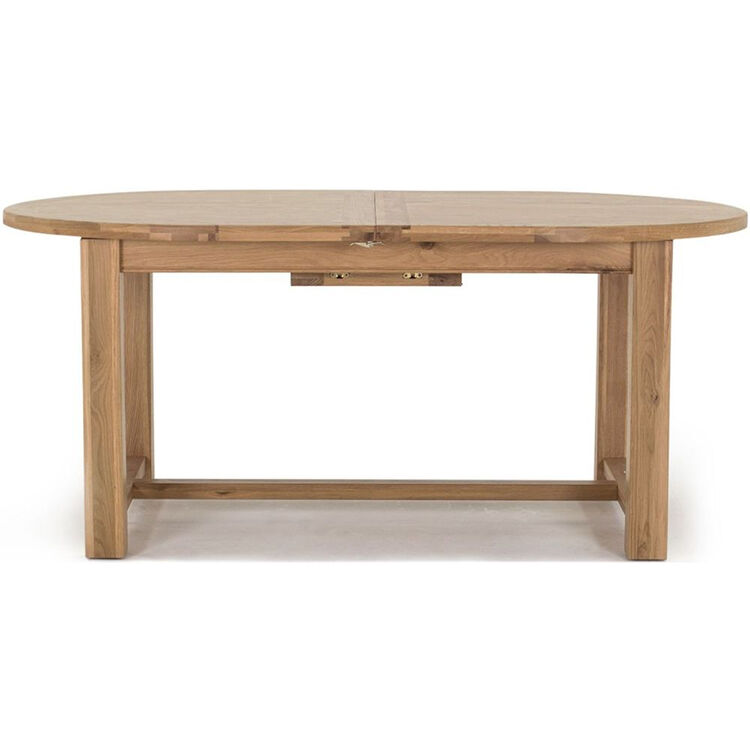 Vida Living Breeze Oak Furniture 180-220cm Oval Extending Table Vida Living Breeze Oak Furniture 180-220cm Oval Extending Table